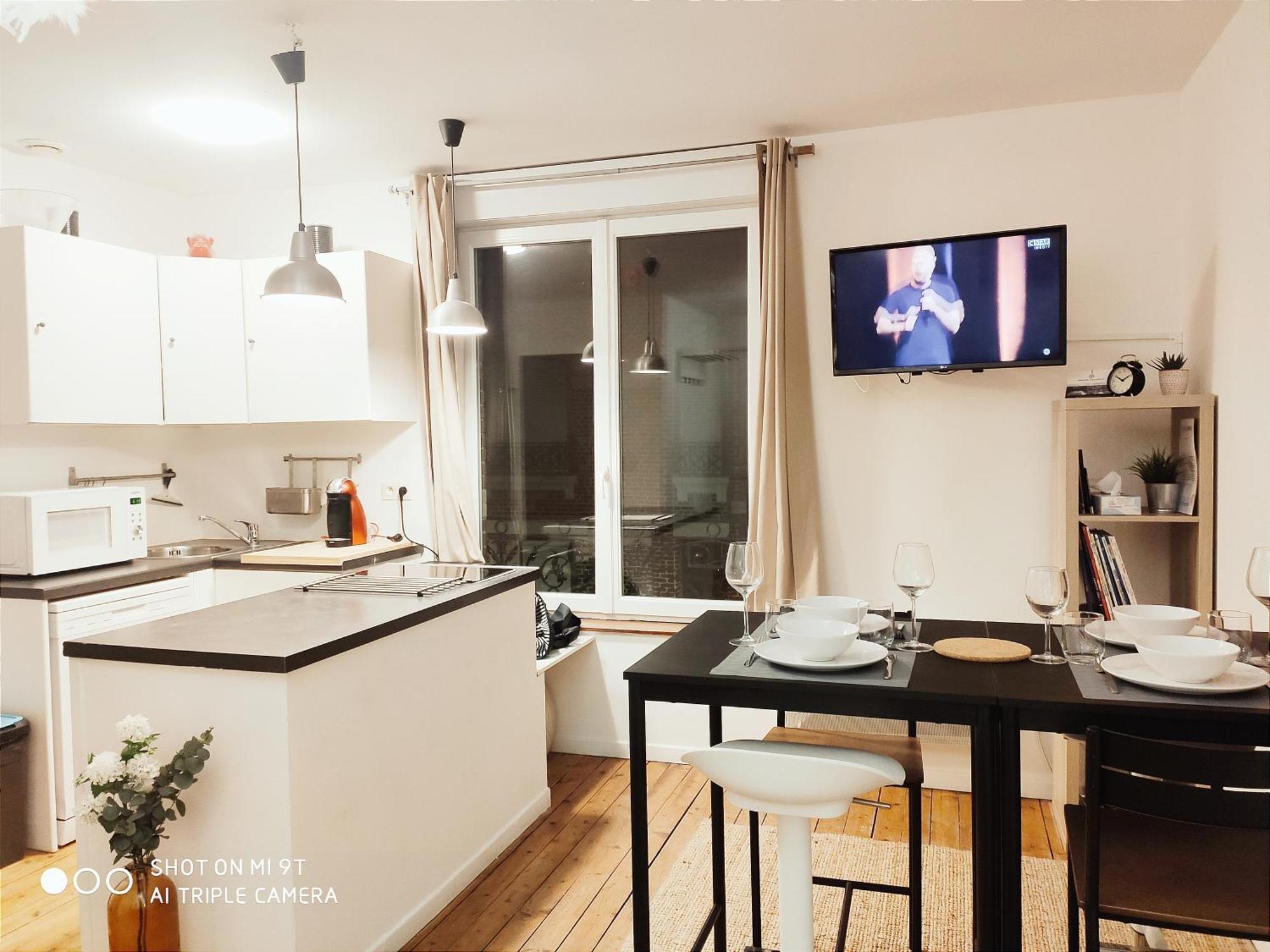 Chaleureux T2 Au Style Vintage - Rue Gratuite Apartman Amiens Kültér fotó